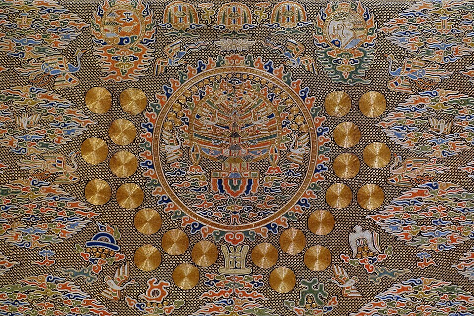 清 late 18-19世紀 絲織道袍（一）