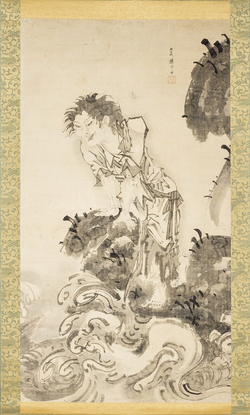 道教神仙戲水圖