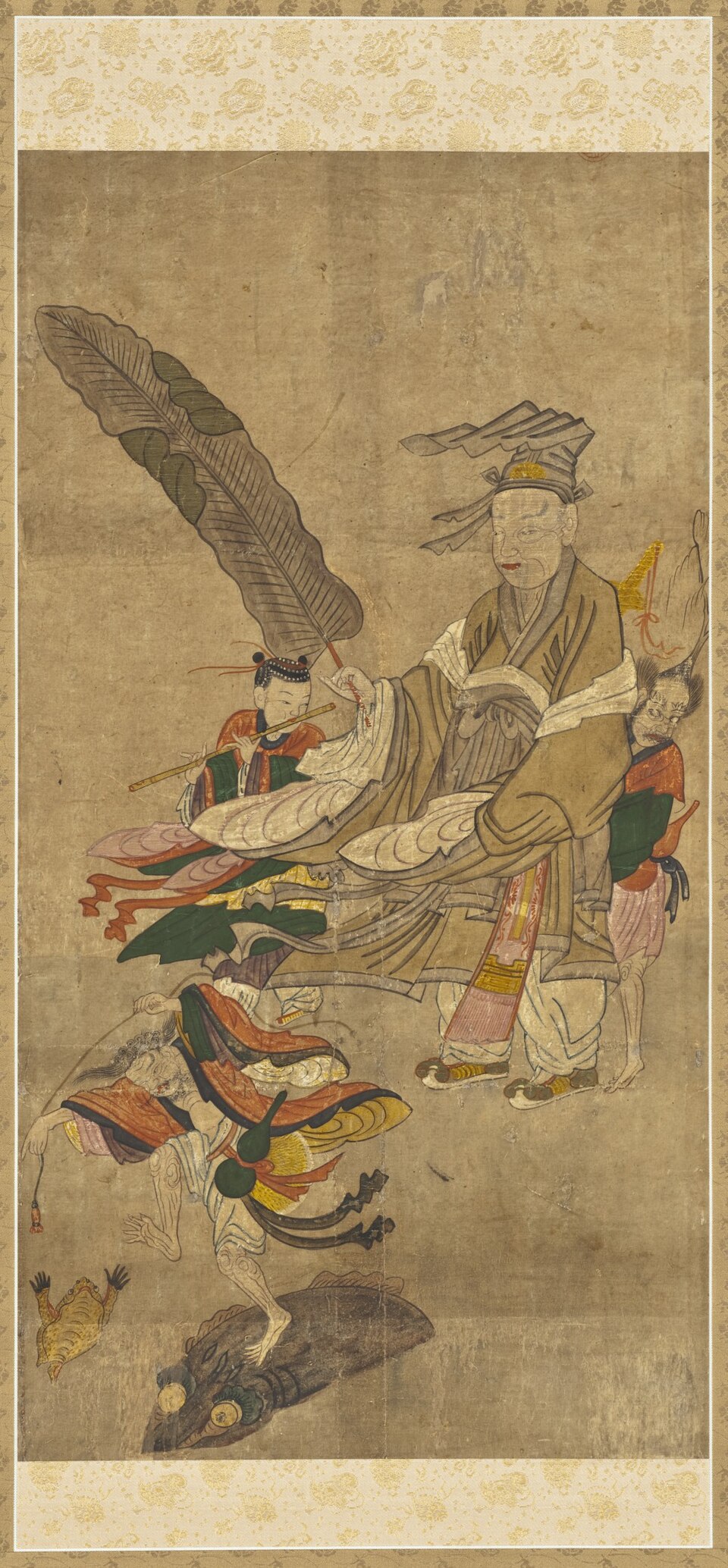鍾離權與劉海戲蟾圖