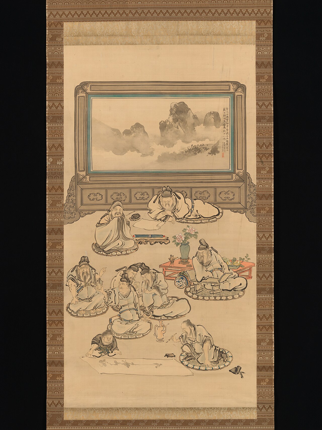 Tani Bunchō - The Eight Immortals of the Wine Cup - 2015.300.193 - Metropolitan Museum of Art