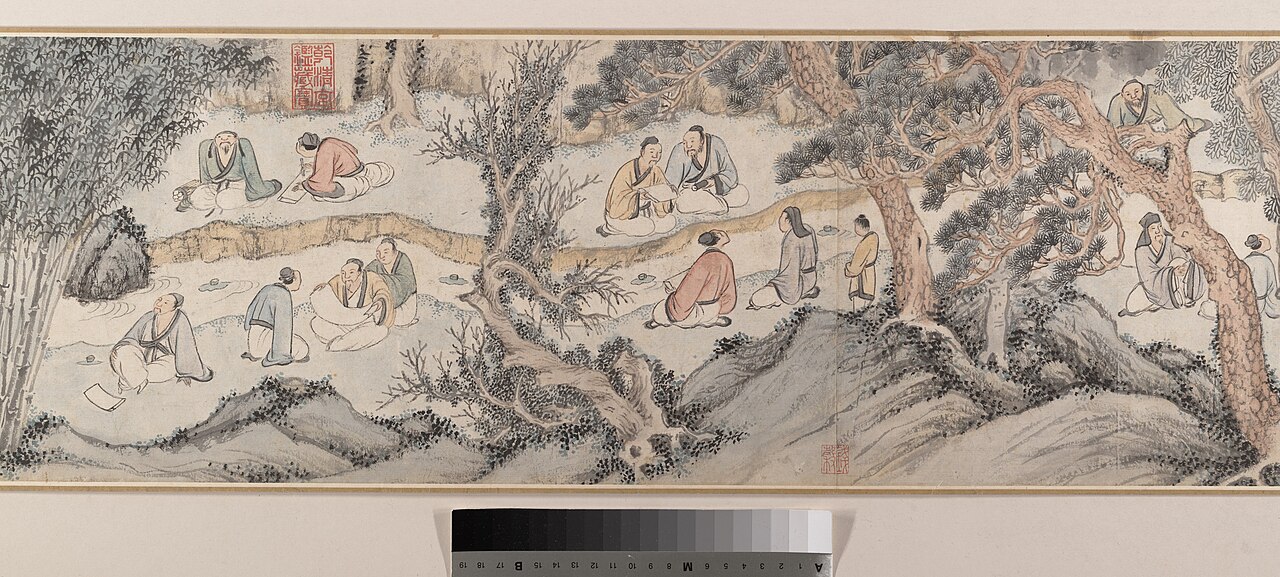 明 錢榖 蘭亭修禊圖 卷-Gathering at the Orchid Pavilion MET DP204430