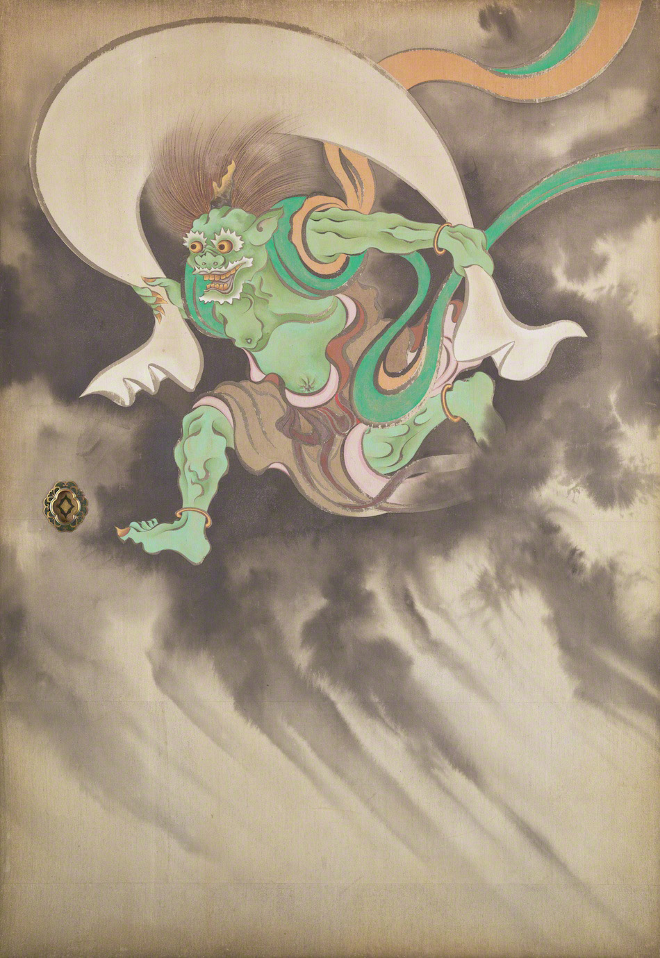 Wind God and Thunder God (right screen, detail)