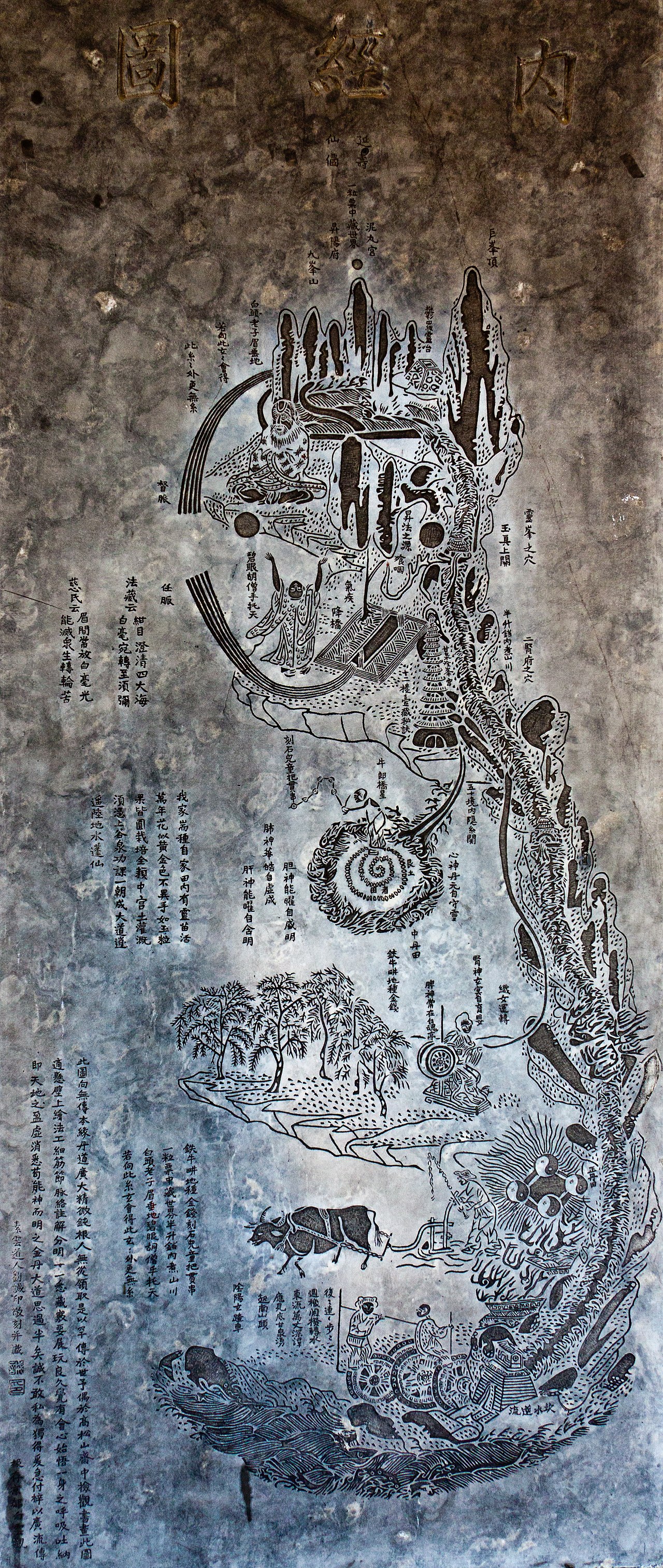 内经图 Diagram of the Internal Texture of Man Диаграмма из "Трактата Желтого Императора о внутреннем" (9441066681)