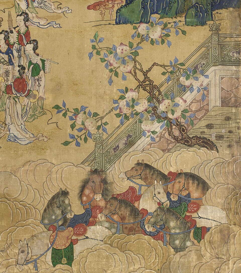 西王母蟠桃宴群仙圖（局部二）