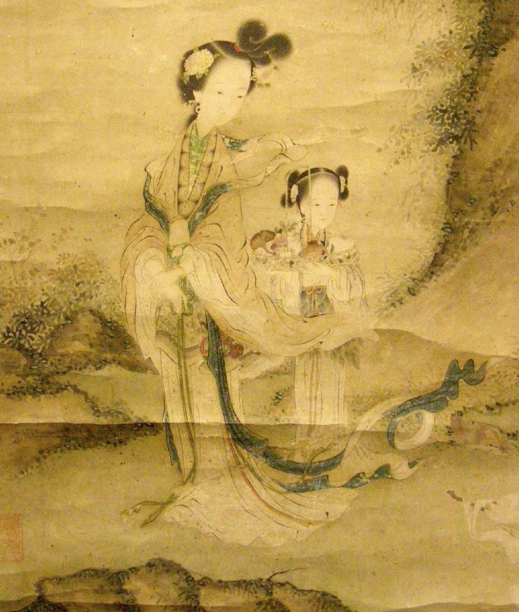 西王母與侍女圖