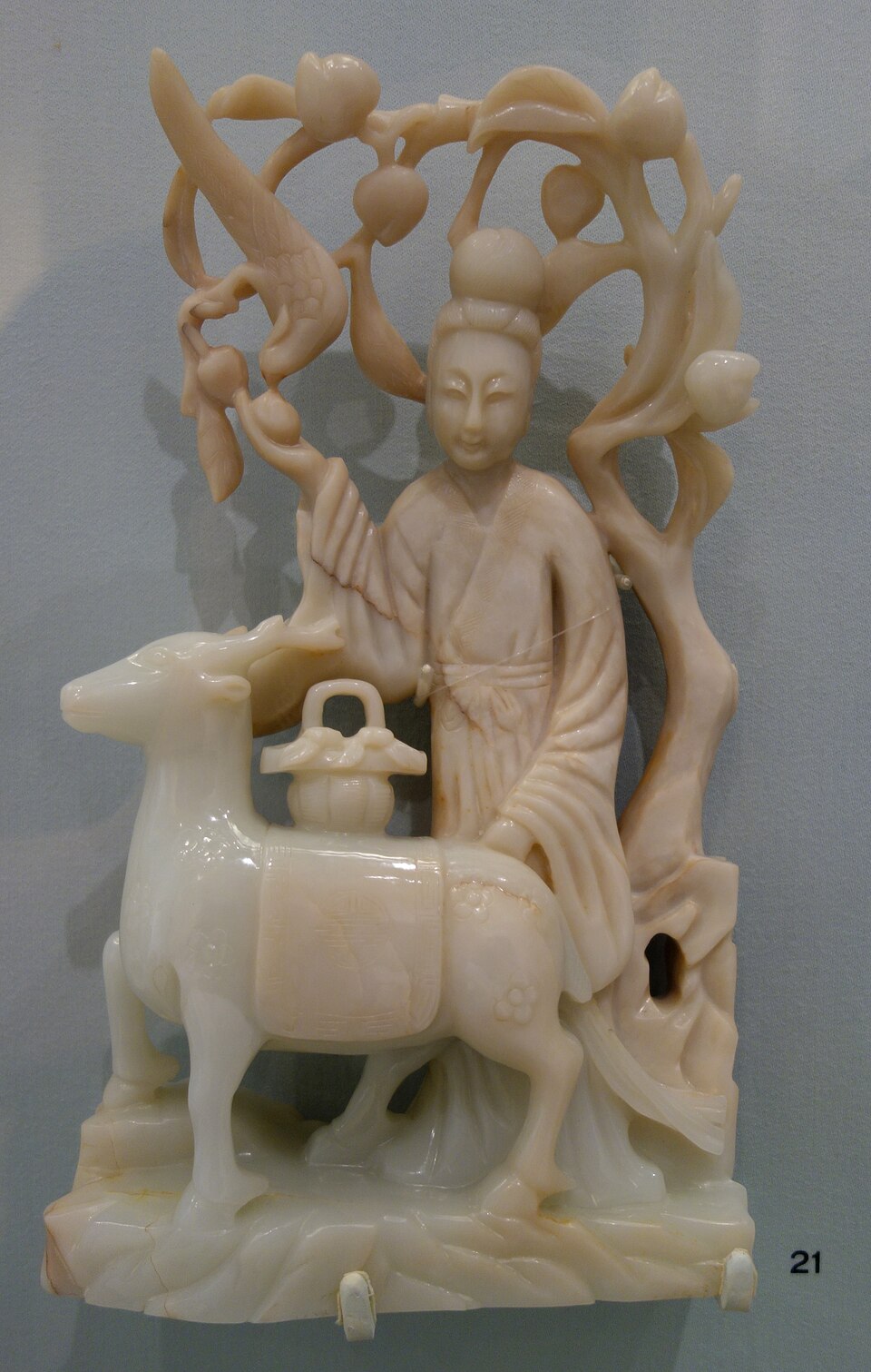 清代 碧玉麻姑仙姿