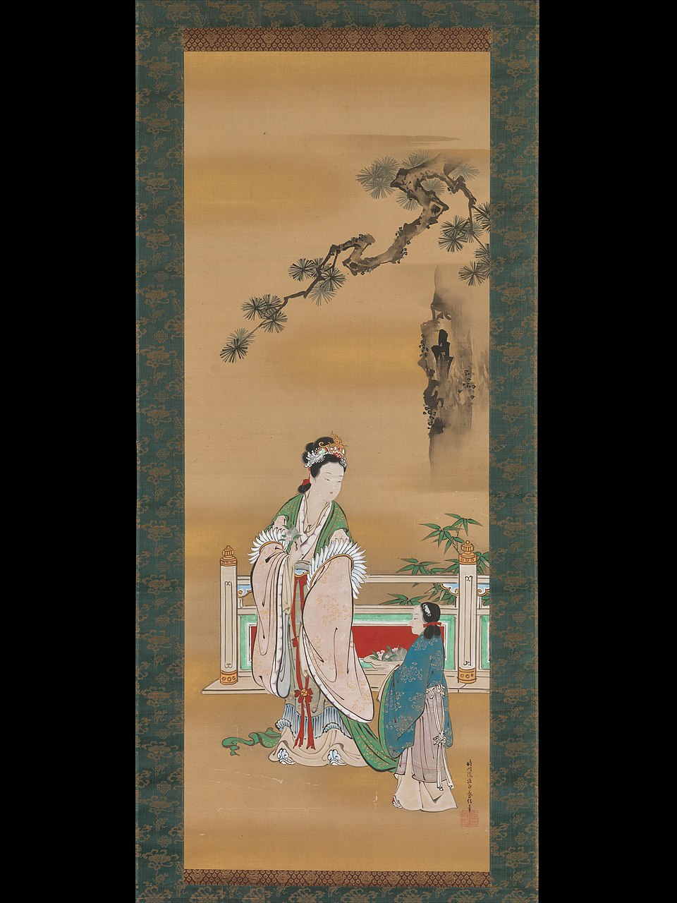 西王母圖 絹本（二）