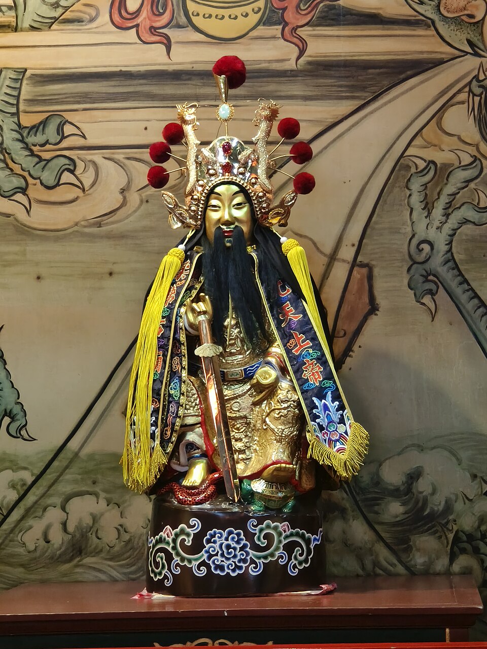 柔佛古廟玄天上帝神像